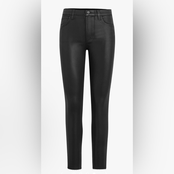 HIGH RISE SKINNY ANKLE coated Black -Brand New With Tags - Picture 4 of 7